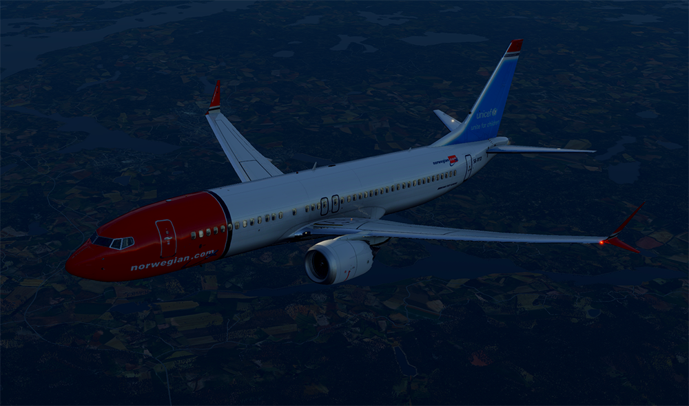 Virtual Norwegian Boeing 737 MAX 8
